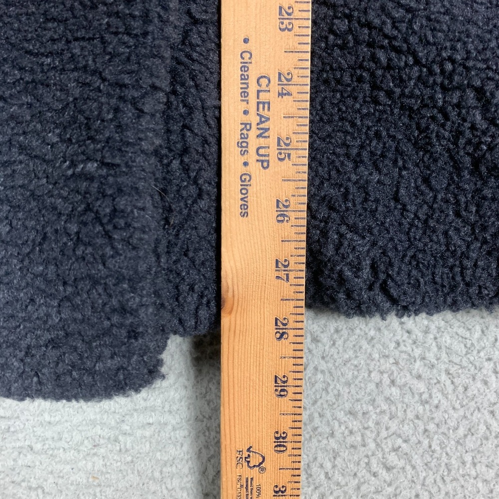 We The Free Izzy Wrap Teddy Jacket Womens XL Navy‎ Sherpa Plush Cozy Free People - Picture 12 of 13